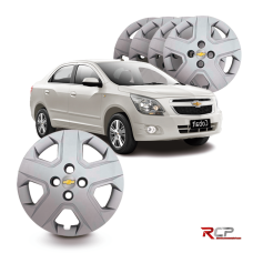 Calota Cobalt 2013-2016 | Aro 15 | GM | Jogo com 4 Calotas Prata