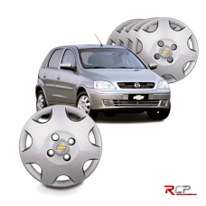 Calota Celta 2006 | Aro 13 | GM | Jogo com 4 Calotas Prata