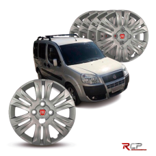 Calota Doblo 2015 | Aro 14 | Fiat| Jogo com 4 Calotas Prata