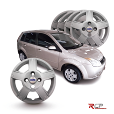 Jogo Calota Fiesta Ford 2008 2009 2010 Aro 14 - 4 Peças