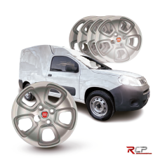 Calota Fiorino 2015 | Aro 14 | Fiat | Jogo com 4 Calotas Prata