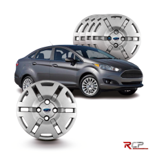 Calota Fiesta | Aro 14 | Ford| Jogo com 4 Calotas Prata