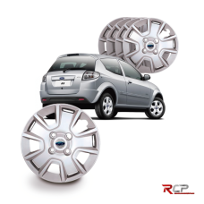 Calota Ka 2012-2013 | Aro 14 | Ford | Jogo com 4 Calotas Prata