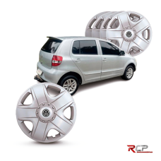 Calota Fox 2009 2010| Aro 15 | VW | Jogo com 4 Calotas Prata