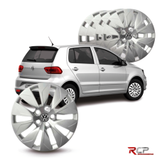 Calota Fox 2015-2016 | Aro 15 | VW | Jogo com 4 Calotas Prata