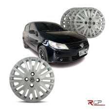  Calota Gol Power G5 2009-2010 | Aro 15 | VW | Jogo com 4 Calotas Prata