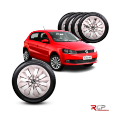 Calota Gol G6  | Aro 13 Ca | VW | Jogo com 4 Calotas Prata