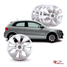 Calota Gol G6 2014-2016 | Aro 13 Cb | VW | Jogo com 4 Calotas Prata