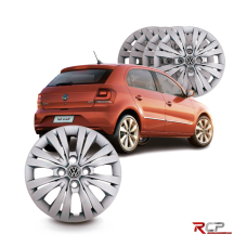 Calota Gol G7 2017 2018 | Aro 13 | VW | Jogo com 4 Calotas Prata