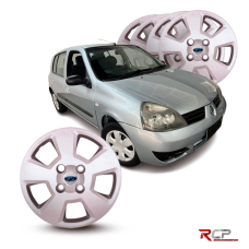 Calota Fiesta Hatch 2008-2012 | Aro 14 | Ford | Jogo com 4 Calotas Prata