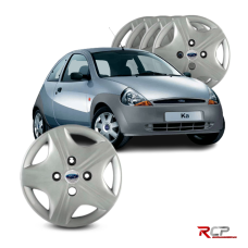 Calota Ka 2002 | Aro 13 | Ford | Jogo com 4 Calotas Prata