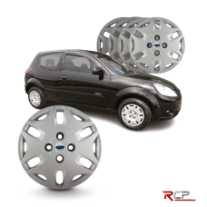 Calota Ka 2011-2012 | Aro 14 | Ford | Jogo Com 4 calotas prata 