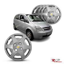 Calota Meriva | Aro 13 | GM | Jogo com 4 Calotas Prata