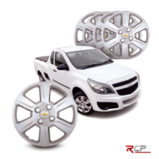 Calota Montana 2013-2016 | Aro 14 | GM | Jogo com 4 Calotas Prata