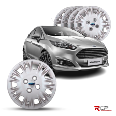 Calota New Fiesta 2014-2016 | Aro 14 | Ford | Jogo com 4 Calotas Prata
