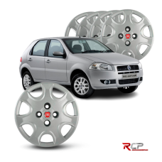 Calota Palio 2008 | Aro 14 | Fiat | Jogo com 4 Calotas Prata