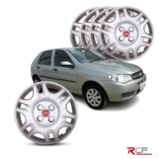 Calota Palio Fire Elx 2009 | Aro 14 | Fiat | Jogo com 4 Calotas Prata