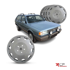 Calota Gol Parati Power | Aro 14 | VW | Jogo com 4 Calotas Prata