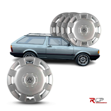 Calota Gol Parati Gl Ar | Aro 13 | VW | Jogo com 4 Calotas Prata