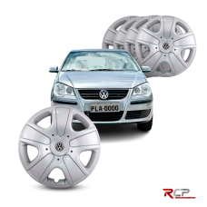 Calota Polo 2008 | Aro 14 |VW | Jogo com 4 Calotas Prata