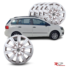 Calota Fox SpaceFox Polo 2012-2013 | Aro 14 | VW | Jogo com 4 Calotas Prata