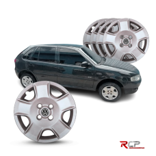 Calota Gol Trend G5 Parati Saveiro 2007 2008 | Aro 14 | Jogo com 4 Calotas Prata