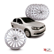 Calota Gol Voyage G6 2015 | Aro 15 | VW | Jogo com 4 Calotas Prata