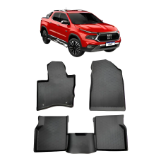 TAPETE TIPO BANDEJA 4P PRETO MOD. FIAT TORO 2016 (5 PEÇAS)