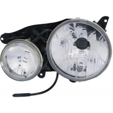 FAROL MITSUBISHI H4/H1 L200 03>07 LE COM AUXILIAR DE MILHA