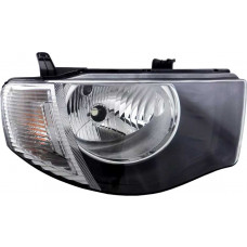 FAROL MITSUBISHI H4 L200 TRITON 06>12 LE COM PISCA CRISTAL