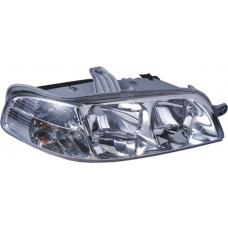 FAROL FIAT H7/H1 PALIO/WEEKEND/SIENA/STRADA 01>04 LD COM PISCA/CARCAÇA CINZA