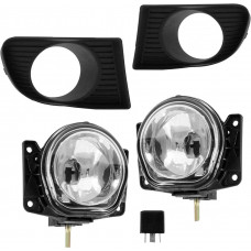 KIT FAROL AUXILIAR DE NEBLINA FIAT H3 IDEA 05>09 COM SOQUETE