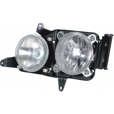 FAROL MB H7/H1 ACCELO 03> 915C/715C LD COM SUPORTE AÇO PRETO