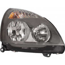 FAROL RENAULT H7/H1 CLIO 03>05 LD COM PISCA/MASCARA CINZA