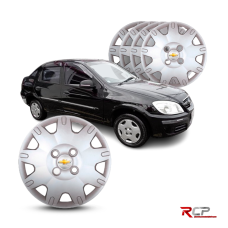 Calota Celta Prisma 2006-2012 | Aro 13 | GM | Jogo com 4 Calotas Prata