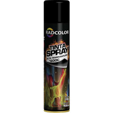 TINTA SPRAY PRETO FOSCO ALTA TEMPERATURA 6X400