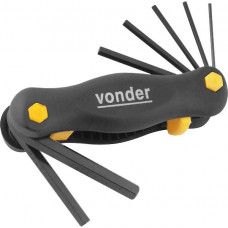 JOGO DE CHAVES ALLEN COM SUPORTE 7 PECAS DE 2 a 7mm