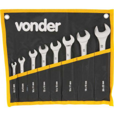 JOGO DE CHAVES FIXAS 6 MM A 22 MM CROMADAS