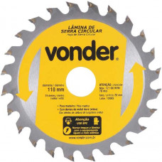 LAMINA DE SERRA CIRCULAR COM DENTES DE VIDEA 110x20mm 24 DENTES