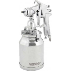 PISTOLA PARA PINTURA COM CANECA EM ALUMINIO TIPO SUCCAO PSV100