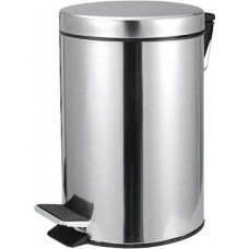 LIXEIRA REDONDA 3 LITROS INOX CINZA