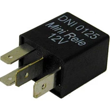 RELE MINI AUXILIAR UNIVERSAL 4TERMINAIS 30A GM,FIAT,VW,TOYOTA,HYUNDA SEM SUPORTE