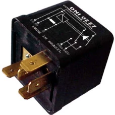 RELE COMUTADOR DE FAROL 24V  ALTO/BAIXO  UNIVERSAL 5 TERM. GRAMPO DE FIXACAO