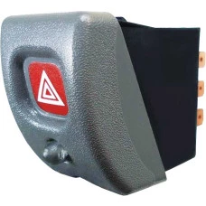 INTERRUPTOR DE LUZ DE EMERGENCIA COM LED CINZA 12V GM CORSA 1994 EM DIANTE