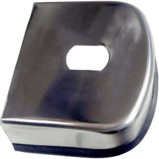 TAMPA P/ ENGATE INOX 100MM ACABAMENTO EM BORRACHA