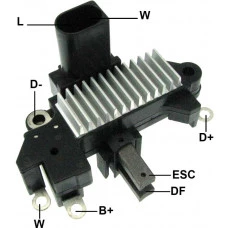 REGULADOR DE VOLTAGEM DO ALTERNADOR PRESTOLITE 14V VW GOL/PARATI/SANTANA 01>03