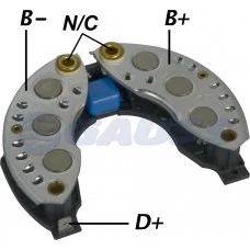 CONJUNTO RETIFICADOR ALT VA 120A PEUGEOT RENAULT SAAB