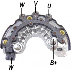CONJUNTO RETIFICADOR DO ALTERNADOR DELCO 140A GM S10 ATÉ 2013