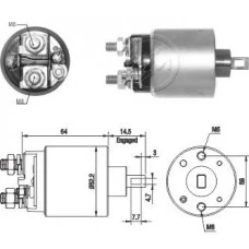 Rele Motor Partida 12V Nussan Cube Livina Sentra Tiida Versa