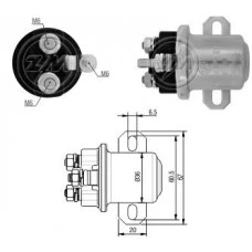 Rele Auxiliar Motor Partida 12V Freightliner Mb Caminhoes